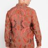 Short sleeves shirt Didesain ethnic dalam motif batik Pointed collar, front button opening Left chest pocket Material : Katun